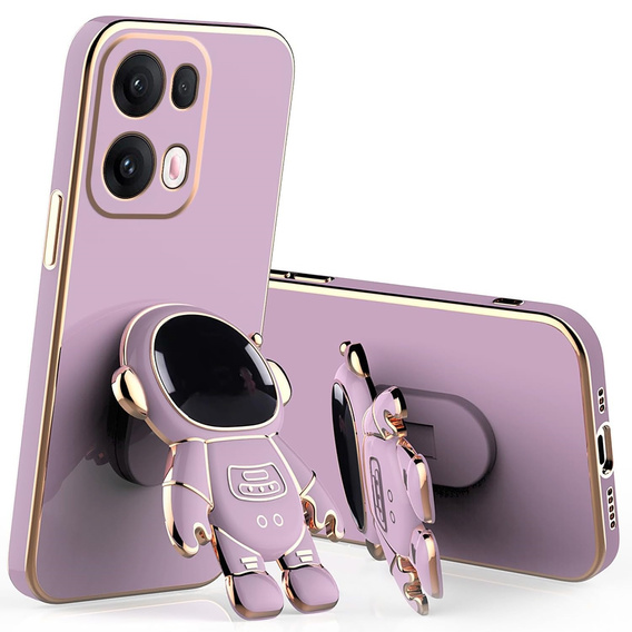 Etui do Oppo Reno 13 Pro, Astronaut, fioletowe