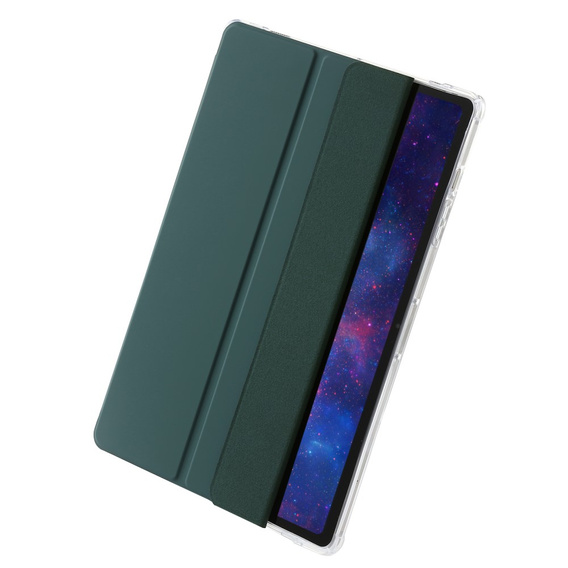 Etui do Samsung Galaxy Tab S9 Ultra, Smartcase Hybrid, z miejscem na rysik, ciemnozielone