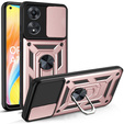 Etui pancerne do Oppo A78 4G, CamShield Slide, różowe rose gold