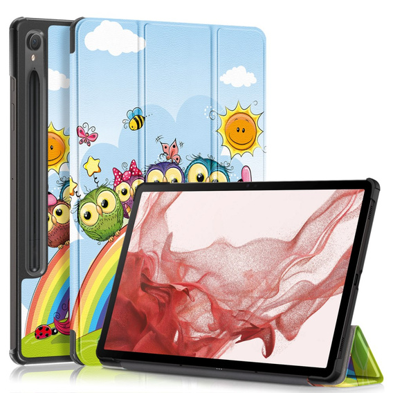 Etui do Samsung Galaxy Tab S9, Smartcase Hybrid z miejscem na rysik, sweet animals