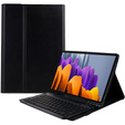 Etui z klawiaturą do Galaxy Tab S7+ Plus / S8+ Plus /S7 FE T730 T733, Pen Slot, czarne
