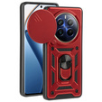 Etui pancerne do Realme 12 Pro 5G / 12 Pro+ 5G, CamShield Slide, czerwone