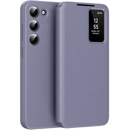 Etui z klapką do Samsung Galaxy S23, Smart View Wallet, fioletowe