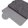 Etui do Microsoft Surface Go 3/Go 2/Go, Wallet Pen Slot, szare