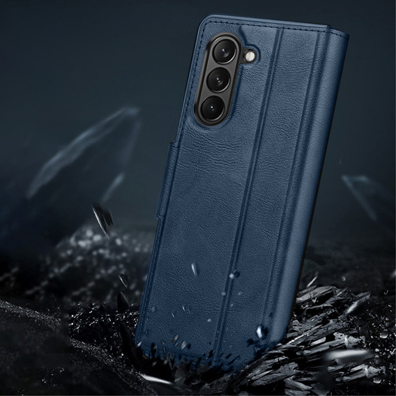 Etui z klapką do Samsung Galaxy Z Fold6 5G, Wallet, niebieskie