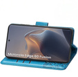 Etui z klapką do Motorola Edge 60 / 60 Fusion, Butterfly, niebieskie
