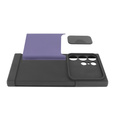 Pancerne etui do MagSafe na Galaxy S24 Ultra, ERBORD MagProtect Cam Slider, fioletowe