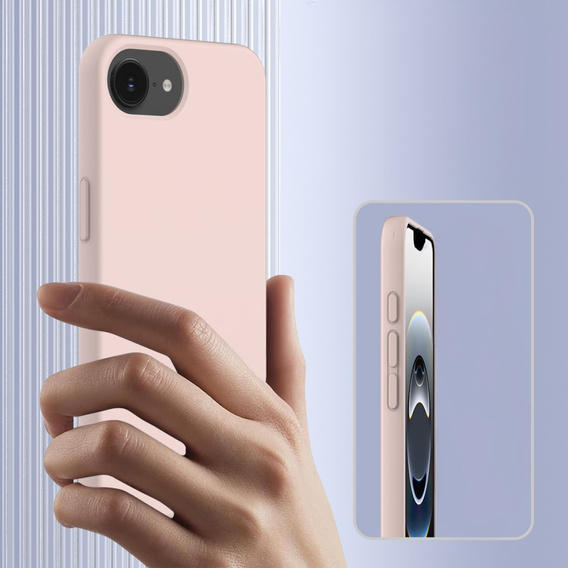 Etui do iPhone 16e, Silicone MagSafe, różowe
