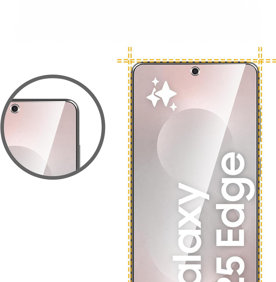 2x Folia Hydrożelowa ERBORD do Samsung Galaxy S25 Edge – niewidoczna, ale skuteczna tarcza