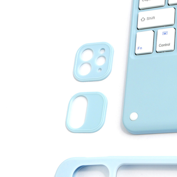 Etui z klawiaturą do iPad Air 10.9" 2022/2020 (5/4 gen.) / Pro 11" 2022/2021/2020 (4/3/2 gen.), Touchpad Pen Slot, niebieskie