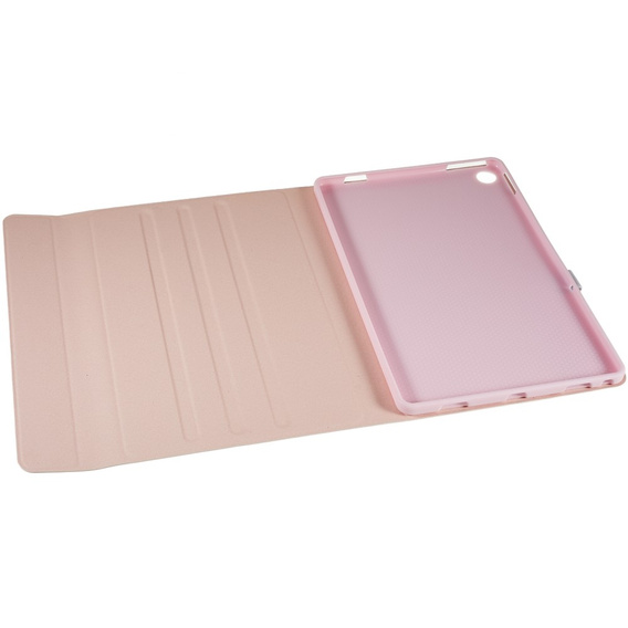 Etui z klawiaturą do Lenovo Tab M10 Plus Gen 3 TB-125F TB-128F, różowe rose gold
