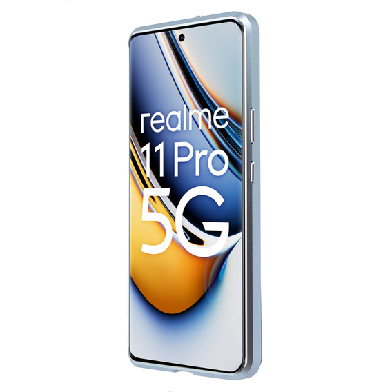 Etui do Realme 11 Pro 5G / Pro+ 5G, Frame Case, niebieskie