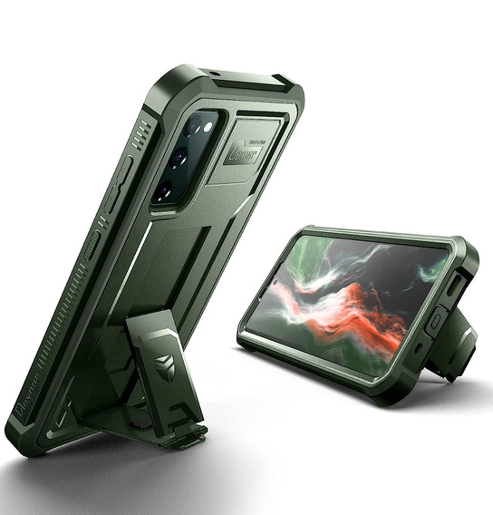 Etui pancerne do Samsung Galaxy S20 FE, Dexnor Full Body, zielone