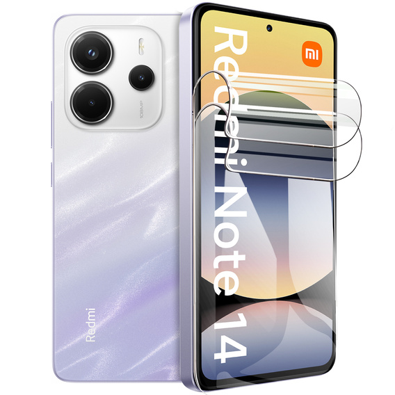 2x Folia Hydrożelowa ERBORD do Xiaomi Redmi Note 14 4G – niewidoczna, ale skuteczna tarcza