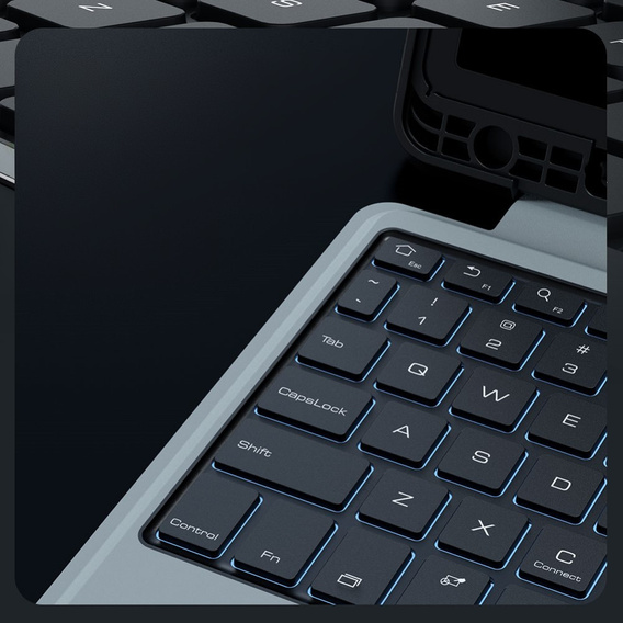 Etui z klawiaturą do Galaxy Tab S9, NILLKIN Bumper Pen Slot, czarne