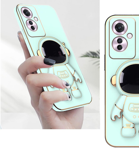 Etui do Oppo Reno 11F 5G, Astronaut, zielone
