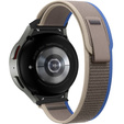 Pasek Nylonowy do Samsung Galaxy Watch 4/5/6 40/42/43/44/45/46/47mm, Szary / Niebieski