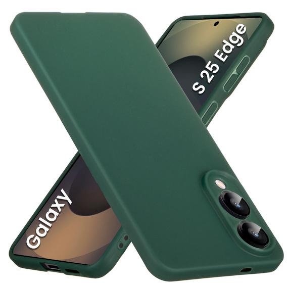 Etui Matt TPU do Samsung Galaxy S25 Edge, pokrowiec ochronny – zielony