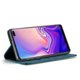 Etui CASEME do Samsung Galaxy S10 Plus, Leather Wallet Case, niebieskie