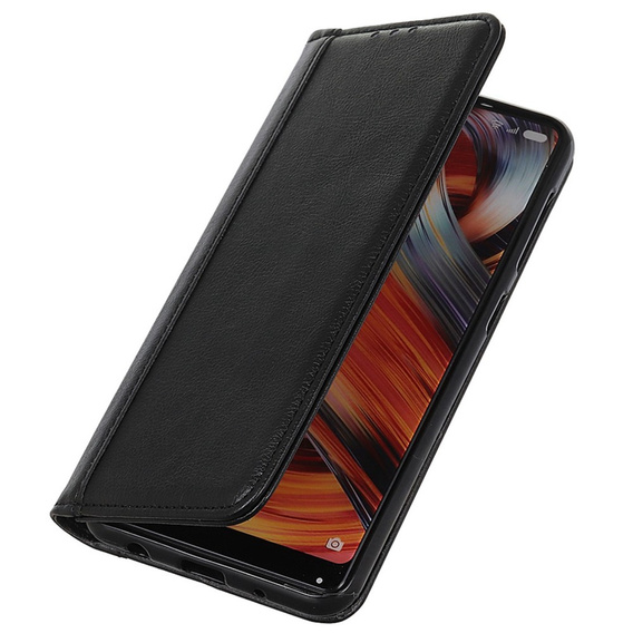 Etui do Samsung Galaxy A55 5G, Wallet Litchi Leather, czarne