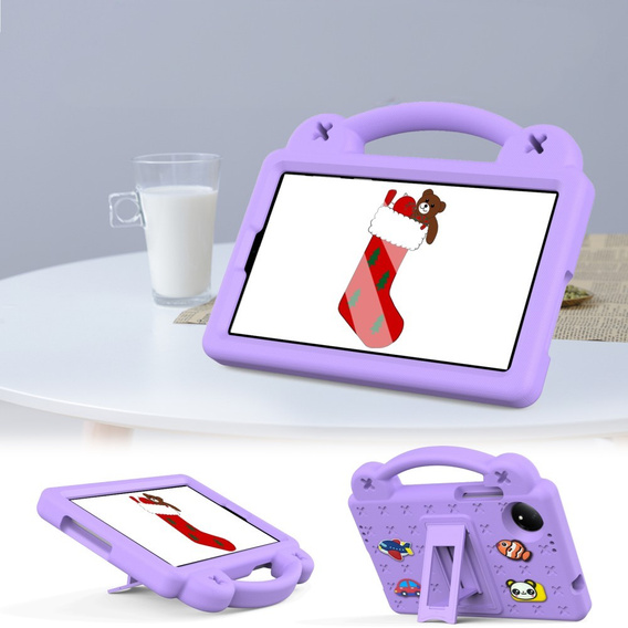 Etui do Xiaomi Redmi Pad SE 8.7", Cute Patterns, z podstawką, fioletowe