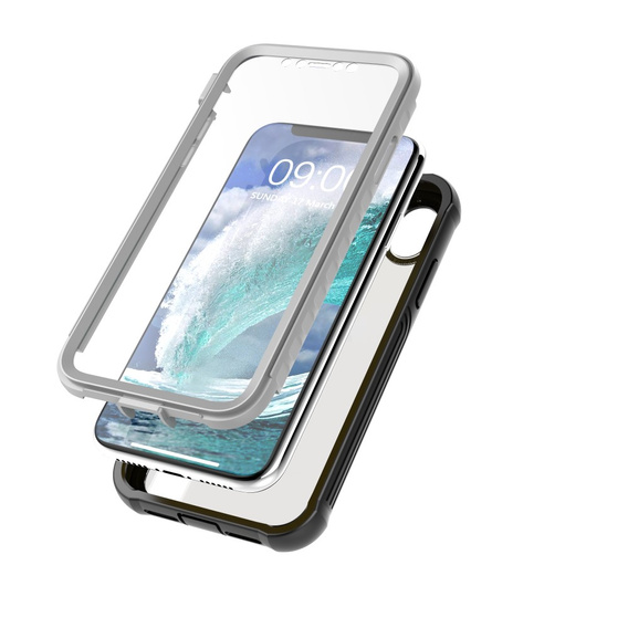 Etui do iPhone XR, Shockproof, z folią, czarne