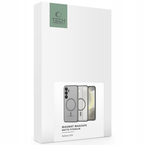 Etui Magmat do Samsung Galaxy S24, Tech-Protect, matowe tytanowe