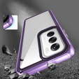 Etui do Oppo A80, Fusion Hybrid, przezroczyste / fioletowe