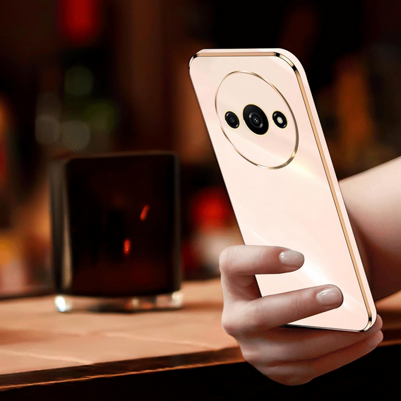 Etui do Xiaomi Redmi A3, Glamour CamShield, różowe rose gold