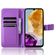 Etui z klapką do Samsung Galaxy M15 5G, Wallet Smart Magnet, fioletowe