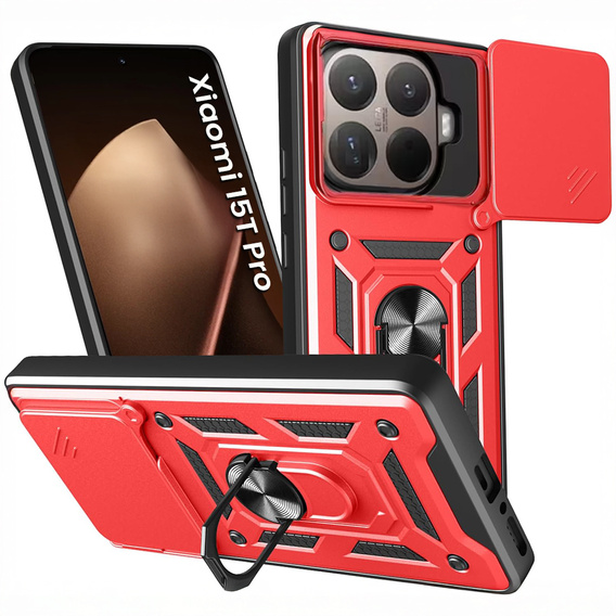 Etui pancerne CamShield Slide z osłoną aparatu i ringiem do Xiaomi 15T Pro