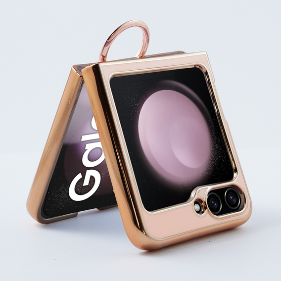 Etui do Samsung Galaxy Z Flip 5 5G, Electro Ring, różowe