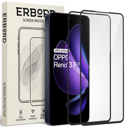 2x Szkło Hartowane ERBORD 3D do Oppo Reno 13F / FS – ochrona całego ekranu