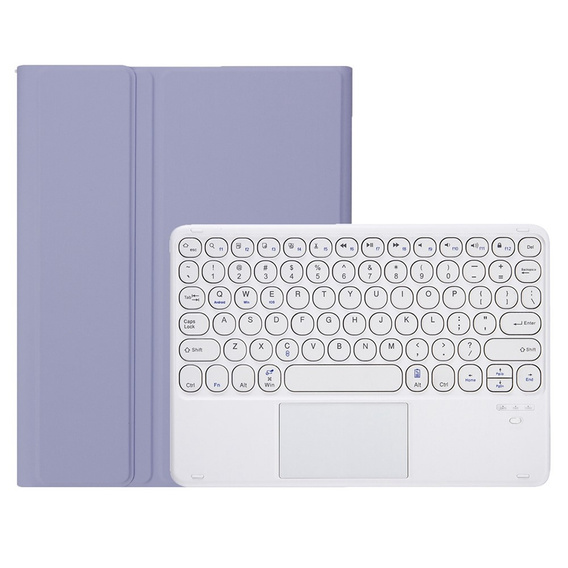 Etui z klawiaturą do Samsung Galaxy Tab S6 Lite 10.4" 2020/2022/2024, Touchpad Pen Slot, fioletowe