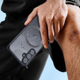 Etui DuxDucis do Samsung Galaxy S23 FE, Aimo case, do MagSafe, przezroczyste / czarne