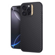 Etui do iPhone 16 Pro Max, pancerne Nillkin, Carbon Fiber, do Magsafe, złote