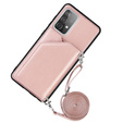 Etui Card Strap do Samsung Galaxy A52 / A52s - Rose Gold