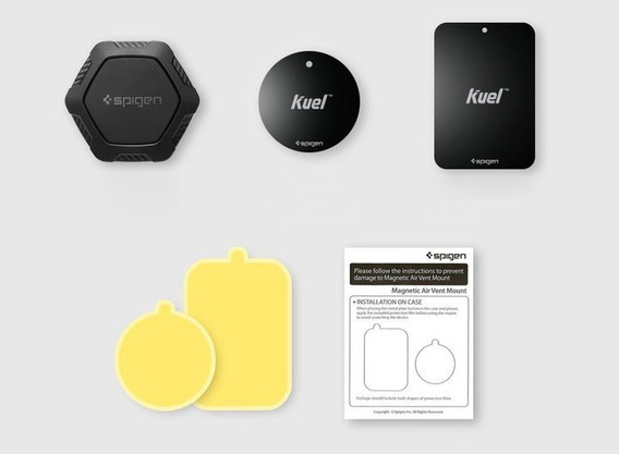 Uchwyt Samochodowy SPIGEN QS11,  Air Vent Magnetic Car, Black