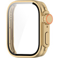 2w1 Etui + Szkło Hartowane do Huawei Watch Fit 3, Złote/Pomarańczowe