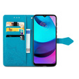 Etui z klapką do Motorola Moto E20/E30/E40, Mandala, niebieskie