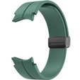 Pasek Silikonowy do Samsung Galaxy Watch 4/5/6 40/42/43/44/45/46/47mm, Ciemny zielony