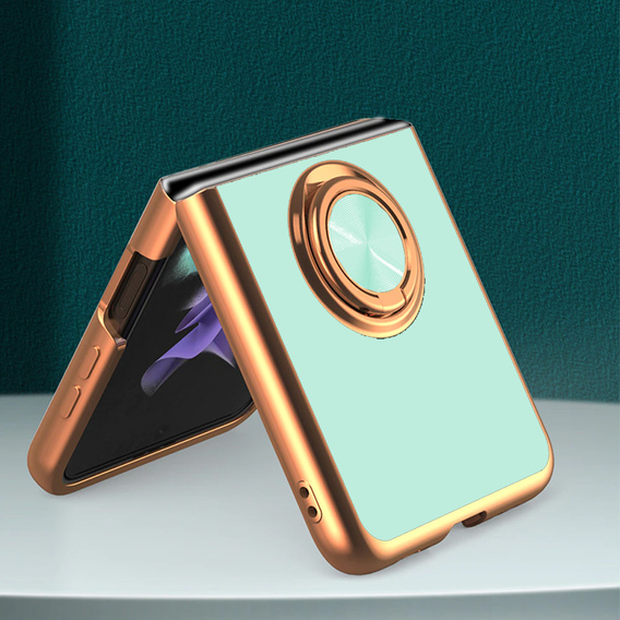 Etui do Samsung Galaxy Z Flip 4 5G, Electro Ring, miętowe