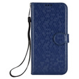 Etui z klapką do Oppo Reno 14F, Wallet Rhombus, niebieskie