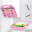 Etui do Samsung Galaxy Tab S9 FE+ Plus, Cute Patterns, z podstawką, Różowe