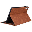 Etui do iPad 11" 2025 A16 (11 gen.) / iPad 10.9" 2022 (10 gen.), Classic, z miejscem na rysik, brązowe