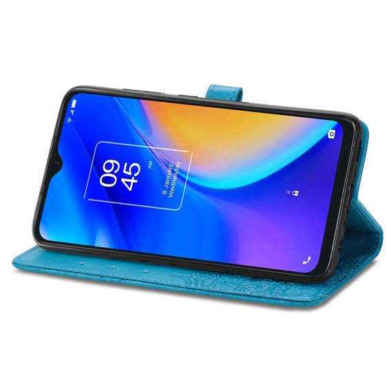 Etui z klapką do TCL 20 SE, Mandala, niebieskie