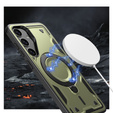 Etui do Samsung Galaxy S24 FE, Military MagSafe, zielone