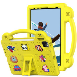 Etui do iPad 11" 2025 A16 (11 gen.) / iPad 10.9" 2022 (10 gen.), Cute Patterns, z podstawką, Żółte
