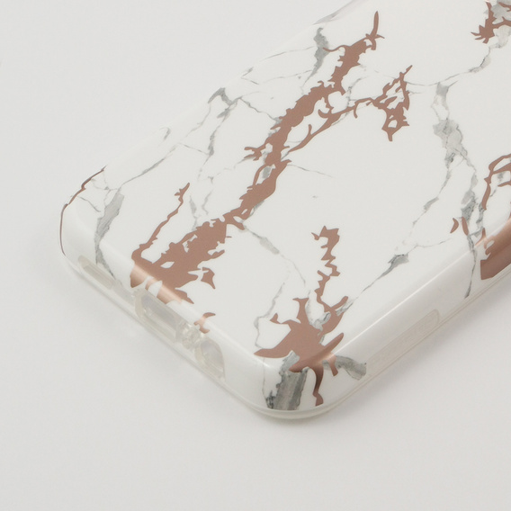 Etui do Samsung Galaxy A14 4G/5G, Suritch Full Body Marble, białe