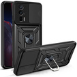 Etui pancerne do Xiaomi Poco F5 Pro, CamShield Slide, czarne